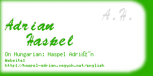 adrian haspel business card